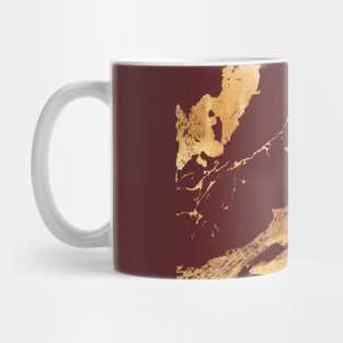 golden marble effect pattern Mug